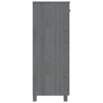vidaXL Skrinka na topánky HAMAR, tmavosivá 85x40x108 cm, borovica – Obrázok 6