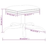 vidaXL Podnožka modrá 60x60x36 cm látka a umelá koža – Obrázok 7
