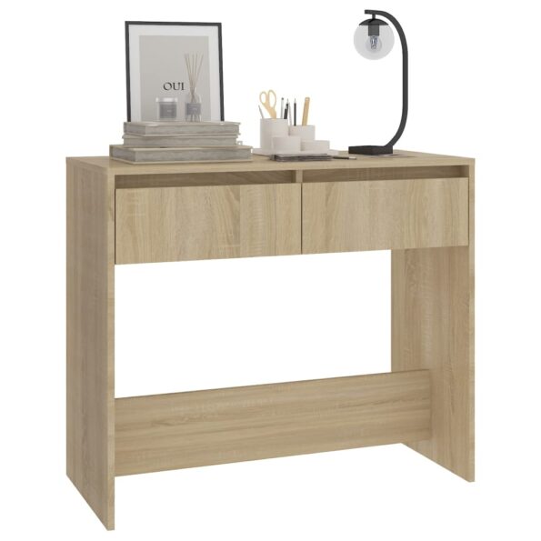 VXL8720286834817_g_en_hd_2.jpg vidaXL Konzolový stolík vo farbe dubu 89x41x76,5 cm oceľový – Obrázok 4