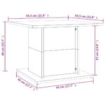 vidaXL Konferenčný stolík, čierny 55,5x55,5x40 cm, kompozitné drevo – Obrázok 7