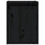vidaXL Nástenné skrinky 2 ks čierne 30x30x40 cm masívna borovica – Obrázok 6