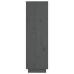 vidaXL Komoda sivá 37x34x110 cm masívna borovica – Obrázok 6