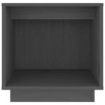 vidaXL Nočné stolíky 2 ks sivé 40x30x40 cm masívne borovicové drevo – Obrázok 5