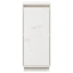 vidaXL Komoda biela 31,5x34x75 cm borovicový masív – Obrázok 6