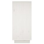 vidaXL Komoda biela 31,5x34x75 cm borovicový masív – Obrázok 7
