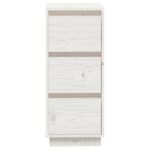 vidaXL Komody 2 ks biele 32x34x75 cm borovicový masív – Obrázok 4