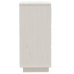 vidaXL Komody 2 ks biele 32x34x75 cm borovicový masív – Obrázok 5