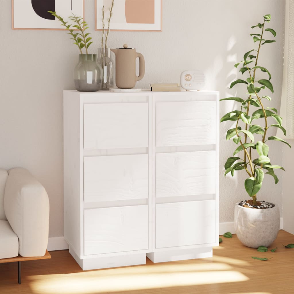VXL8720286841945_m_en_hd_1.jpg vidaXL Komody 2 ks biele 32x34x75 cm borovicový masív – Obrázok 1