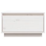 vidaXL Konferenčný stolík biely 55x56x32 cm borovicový masív – Obrázok 5