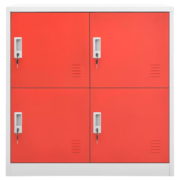 VXL8720286847671_g_en_hd_2.jpg vidaXL Uzamykacie skrinky 2 ks bledosivé a červené 90x45x92,5 cm oceľové – Obrázok 3