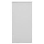 vidaXL Uzamykacie skrinky 2 ks bledosivé a červené 90x45x92,5 cm oceľové – Obrázok 5