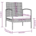 vidaXL 16-dielna záhradná sedacia súprava s podložkami polyratanová sivá – Obrázok 12