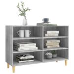 vidaXL Komoda, sivá sonoma 103,5x35x70 cm, kompozitné drevo – Obrázok 3