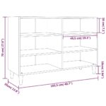 vidaXL Komoda, sivá sonoma 103,5x35x70 cm, kompozitné drevo – Obrázok 6