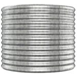 vidaXL Vyvýšený záhradný záhon práškovaná oceľ 512x80x68 cm strieborný – Obrázok 4