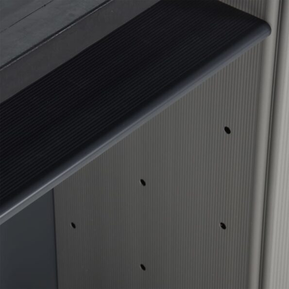 vidaXL Záhradná skrinka na odpad sivá a čierna 68x40x85 cm PP – Obrázok 10