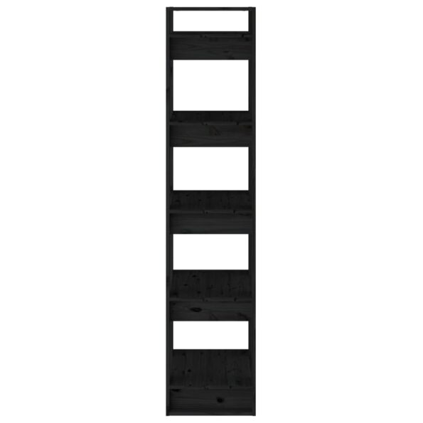 VXL8720286905111_g_en_hd_4.jpg vidaXL Knižnica/deliaca stena čierna 41x35x160 cm masívna borovica – Obrázok 6