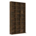 vidaXL CD skrinka údený dub 102x23x177,5 cm spracované drevo – Obrázok 2