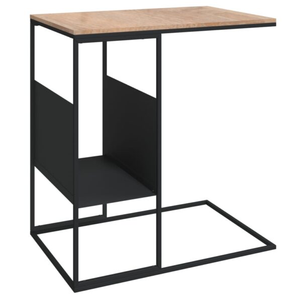 vidaXL Bočný stolík čierny 55x36x59,5 cm spracované drevo – Obrázok 2