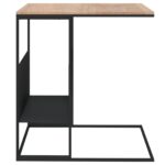 vidaXL Bočný stolík čierny 55x36x59,5 cm spracované drevo – Obrázok 3
