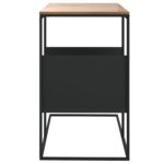 vidaXL Bočný stolík čierny 55x36x59,5 cm spracované drevo – Obrázok 4