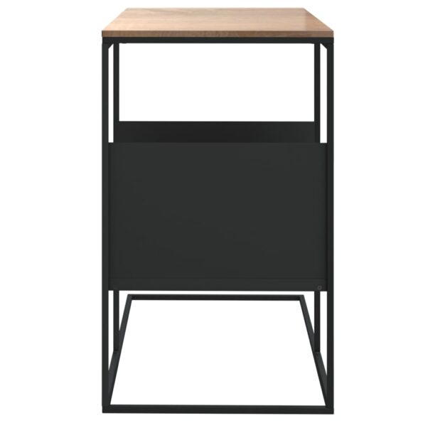 vidaXL Bočný stolík čierny 55x36x59,5 cm spracované drevo – Obrázok 4