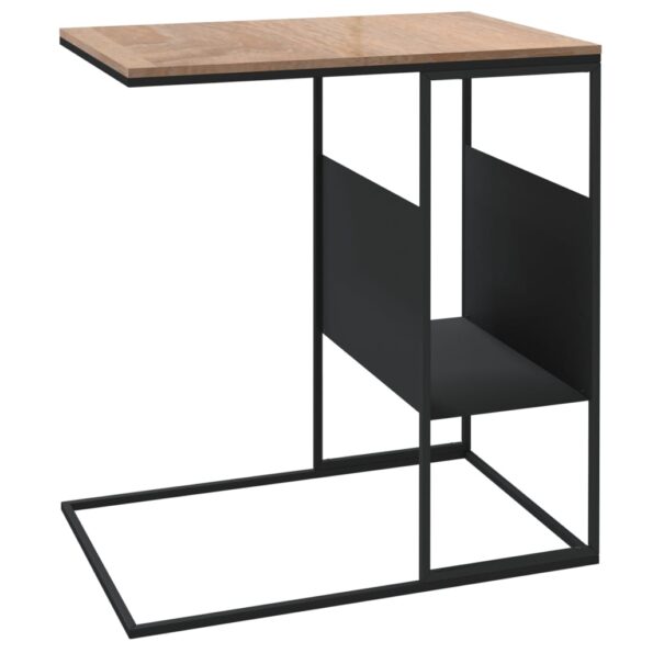 vidaXL Bočný stolík čierny 55x36x59,5 cm spracované drevo – Obrázok 5