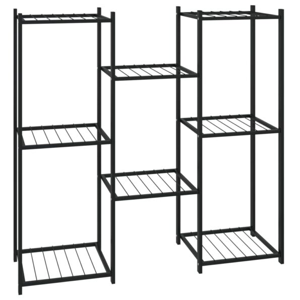 VXL8720286933879_a_en_hd_1.jpg vidaXL Stojan na kvety 83x25x80 cm čierny kovový – Obrázok 2