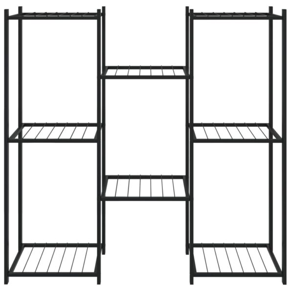 VXL8720286933879_g_en_hd_1.jpg vidaXL Stojan na kvety 83x25x80 cm čierny kovový – Obrázok 3