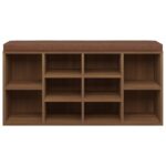 vidaXL Lavica na topánky hnedý dub 103x30x48 cm spracované drevo – Obrázok 4