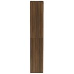 vidaXL Botník hnedý dub 54x34x183 cm spracované drevo – Obrázok 5
