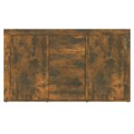 vidaXL Komoda dymový dub 120x36x69 cm spracované drevo – Obrázok 5