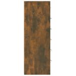 vidaXL Komoda so 6 zásuvkami dymový dub 50x34x96 cm spracované drevo – Obrázok 6