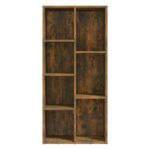 vidaXL Knižnica dymový dub 50x25x106 cm – Obrázok 6