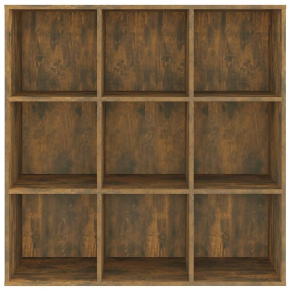 vidaXL Knižnica dymový dub 98x29x97,5 cm – Obrázok 3
