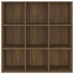 vidaXL Knižnica hnedý dub 98x30x98 cm – Obrázok 3