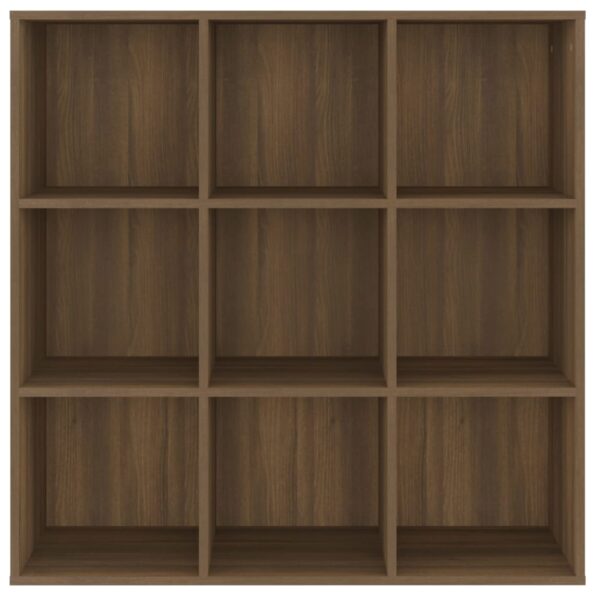 vidaXL Knižnica hnedý dub 98x30x98 cm – Obrázok 3