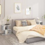 vidaXL Nočné stolíky 2ks sivý dub sonoma 50x30x51,5cm spracované drevo