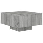 vidaXL Konferenčný stolík sivý sonoma 60x60x31,5 cm spracované drevo – Obrázok 2