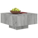 vidaXL Konferenčný stolík sivý sonoma 60x60x31,5 cm spracované drevo – Obrázok 3