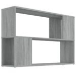 vidaXL Knižnica sivý dub sonoma 100x24x63 cm spracované drevo – Obrázok 2