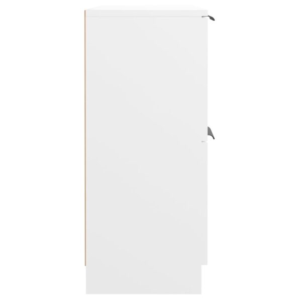 vidaXL Komoda biela 60x30x70 cm spracované drevo – Obrázok 6
