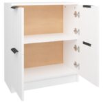 vidaXL Komoda biela 60x30x70 cm spracované drevo – Obrázok 7