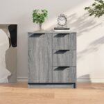 vidaXL Komoda sivý dub sonoma 60x30x70 cm spracované drevo