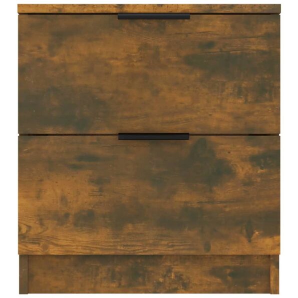 vidaXL Nočné stolíky 2 ks dymový dub spracované drevo – Obrázok 4