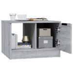 vidaXL Konferenčný stolík sivý dub sonoma 50x50x36 cm spracované drevo – Obrázok 4
