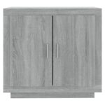 vidaXL Komoda sivý dub sonoma 80x40x75 cm spracované drevo – Obrázok 5