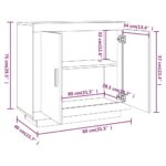 vidaXL Komoda sivý dub sonoma 80x40x75 cm spracované drevo – Obrázok 9