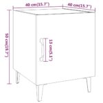 vidaXL Nočné stolíky 2 ks sivý dub sonoma spracované drevo – Obrázok 10