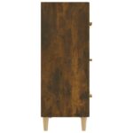 vidaXL Komoda dymový dub 70x34x90 cm spracované drevo – Obrázok 4